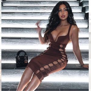 Fashion Nova cut out bandage dress